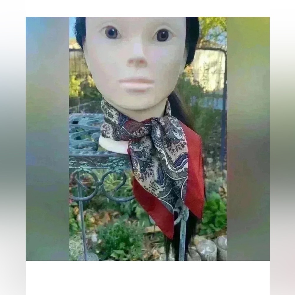 Vintage Liberty of London Silk Scarf Made in England Paisley